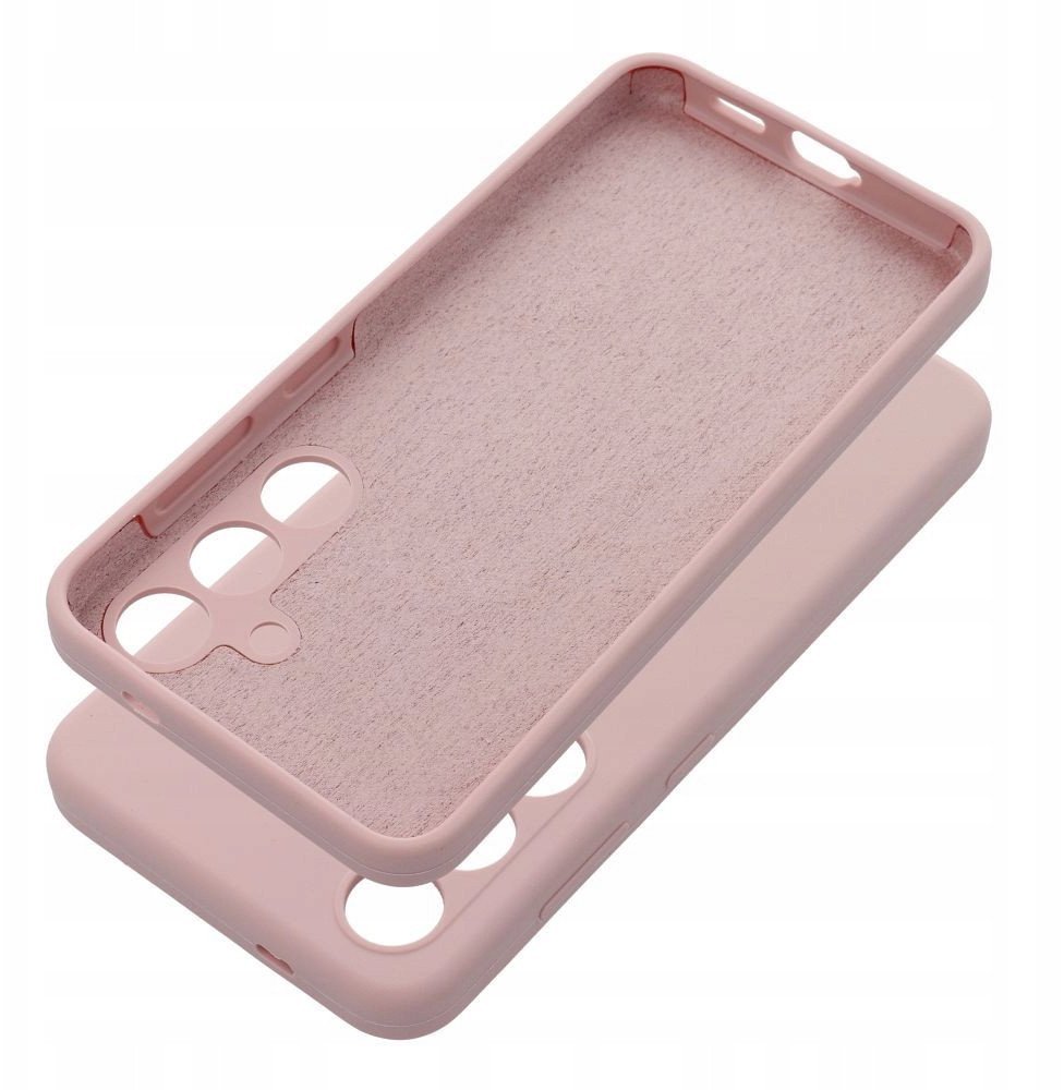 Futerał SILICONE 2mm do MOTOROLA G55 5G pudrowy róż