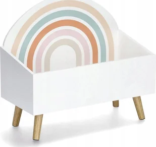 Zeller Skrzynia na zabawki RAINBOW, MDf + sosna - Pojemniki na zabawki - miniaturka - grafika 1