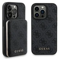 Etui i futerały do telefonów - Oryginalne Etui IPHONE 13 PRO Guess Hardcase + Powerbank MagSafe 4G Metal Logo 5000mAh (GUBPM5P13L4GEMGK) czarne - miniaturka - grafika 1