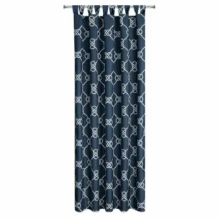 Eurofirany B.b. Choczyńscy Sp.J. Zasłona ogrodowa 155x240 granat węzeł - Zasłony - miniaturka - grafika 1