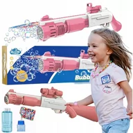 Bańki mydlane - PISTOLET NA BAŃKI MASZYNA DO BANIEK AUTOMAT + PŁYN + KONCENTRAT bazooka - miniaturka - grafika 1