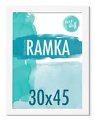 Ramki na zdjęcia - Ramka na zdjęcia 30x45 ramka 30x45 ramki na zdjęcie biała MDF foto rama - miniaturka - grafika 1