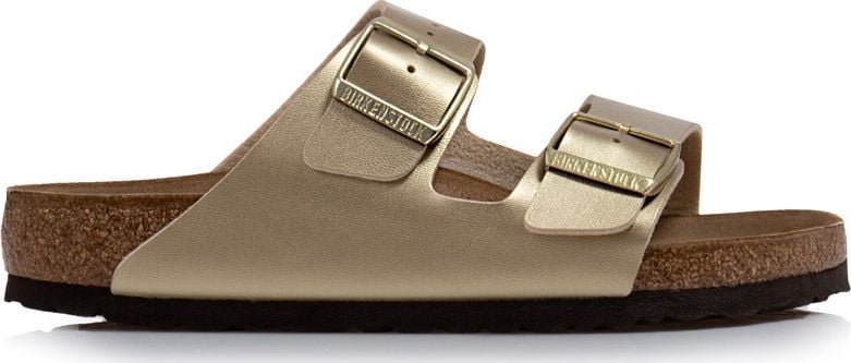 Birkenstock Klapki damskie Birkenstock Arizona BF Gold 1016110 - 41