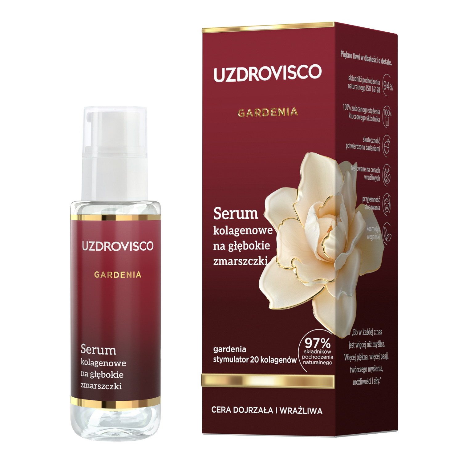 Uzdrovisco Gardenia Serum kolagenowe na głębokie zmarszczki 30ml