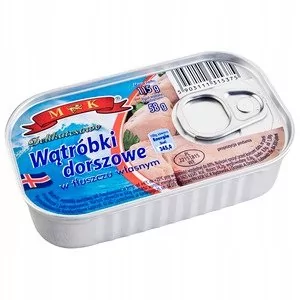 Mk Wątróbki z Dorszowe w tłuszczu własnym 115g - Konserwy i dania rybne - miniaturka - grafika 1