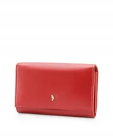 Portfele - Portfel Damski Skórzany Skóra Naturalna RFID PUCCINI Czerwony MU1958-3E - miniaturka - grafika 1