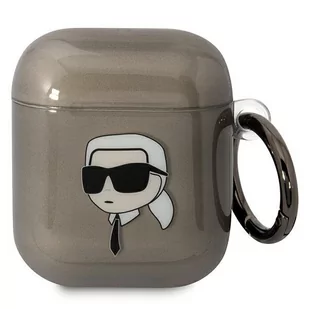 Karl Lagerfeld KLA2HNIKTCK AirPods 1/2 cover czarny/black Karl`s Head - Akcesoria do słuchawek - miniaturka - grafika 1