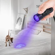Latarki - Latarka Czarne światło 2 sztuki, lampa UV, detektor moczu zwierząt domowych Lampa ręczna UV do suszonych plam z moczu od psów i kotów - miniaturka - grafika 1