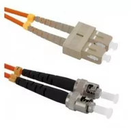 Patchcordy - Qoltec Optic Patchcord SC/UPC ST/UPC MM 50/125 OM2 3m 54065 - miniaturka - grafika 1