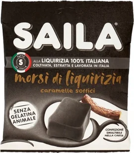 Lukrecja cukierki lukrecjowe Morsi di Liquirizia 100g - Saila - Cukierki - miniaturka - grafika 1