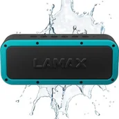 Głośniki przenośne - Lamax Storm1 Czarno-turkusowy - miniaturka - grafika 1