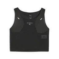 Koszulki sportowe damskie - Damski skrócony top bez rękawów PUMA x HYROX ULTRASPUN PUMA Black - miniaturka - grafika 1