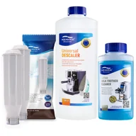 Akcesoria i części do ekspresów do kawy - Zestaw Krups - Filtr AL-TES46 2szt, Uniwersalny Odkamieniacz Aqualogis 1L, Płyn Czyszcący System Mleczny Aqualogis Latteo 250ml - miniaturka - grafika 1