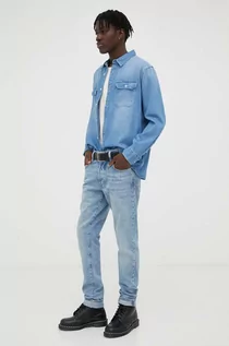 Spodnie męskie - G-Star Raw jeansy męskie kolor niebieski - grafika 1