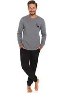 Piżamy męskie - Piżama Doctor Nap PMB.7136 dark grey - miniaturka - grafika 1
