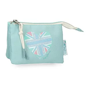 Pepe Jeans Nerea Portfel Trzy przegródki Niebieski 14x10x3,5 cms Poliester, niebieski, Talla única, Portfel Trzy przegródki - Portfele - miniaturka - grafika 1