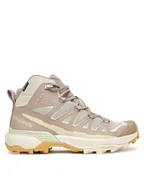 Buty trekkingowe damskie - Salomon Trekkingi X Ultra 360 Edge Mid Gore-Tex L47816300 Beżowy - miniaturka - grafika 1