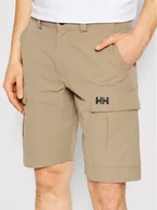 Spodnie sportowe męskie - Helly Hansen Szorty sportowe HH QD CARGO 54154 Szary Regular Fit - miniaturka - grafika 1