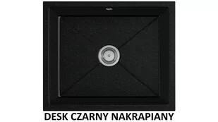 Exclusive Of Style Zlew Podblatowy Desk Czarny Nakrapiany - Zlewozmywaki - miniaturka - grafika 1