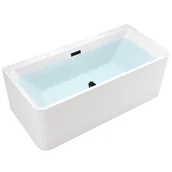 Wanny - Wanna wolnostojąca czarny przelew oraz korek przyścienna 150 cm Sofia Hydrosan - miniaturka - grafika 1