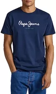 Koszulki męskie - Pepe Jeans Eggo Long Męski T-shirt, Granatowy, M - miniaturka - grafika 1
