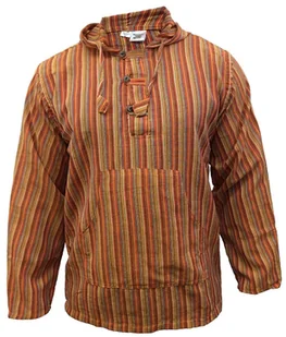 Bluza Męska Bawełniana z Kapturem w Paski Pomarańczowa 4XL Festiwalowa - Bluzy męskie Bluza Męska Bawełniana z Kapturem w Paski Pomarańczowa 4XL Festiwalowa - Bluzy męskie - miniaturka - grafika 1