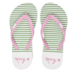 Japonki Roxy ARGL100283 Różowy - Buty dla dziewczynek - miniaturka - grafika 1