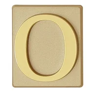 Akcesoria do drzwi - Cyfra "0" INV złota - miniaturka - grafika 1