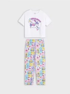 Sinsay - Piżama Hello Kitty - biały - Piżamy dla dziewczynek - miniaturka - grafika 1
