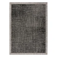 Dywany - DYWAN SZNURKOWY SIZAL FLOORLUX 20401 Ramka czarny / srebrny szary 120x170 cm - miniaturka - grafika 1