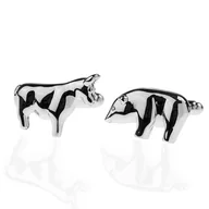 Spinki do mankietów i krawatów - Spinki do mankietów hossa bessa bankowe EM 73 - EM Men's Accessories - miniaturka - grafika 1