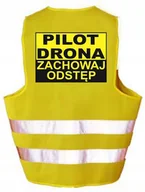 Odzież robocza - PILOT DRONA - Kamizelka z nadrukiem ostrzegawcza odblaskowa robocza LIBRES POLSKA SP - miniaturka - grafika 1