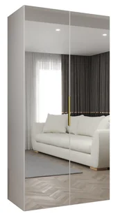 Szafa uchylna otwierana MARBELLA 3 100 wys. 202 cm Biały + u. Złoty - Szafy - miniaturka - grafika 1