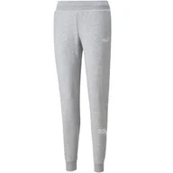 Spodnie damskie - Spodnie Damskie Puma Power Graphic Pants Szare 847115 04-L - miniaturka - grafika 1