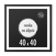 Ramki na zdjęcia - Ramka na zdjęcia 40x40 cm Foto Ramki kwadratowa czarna - miniaturka - grafika 1