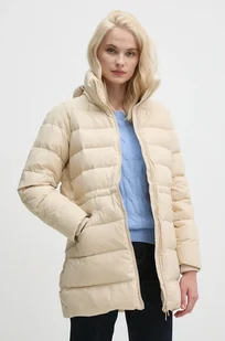 Tommy Hilfiger kurtka puchowa damska kolor beżowy zimowa WW0WW43119 - Kurtki damskie - miniaturka - grafika 1