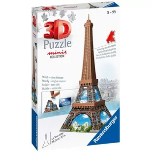 Ravensburger Puzzle 3D 54 Mini budynki: Wieża Eiffel - Puzzle - miniaturka - grafika 1