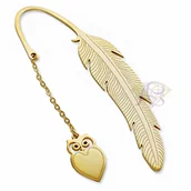 Zakładki indeksujące - Zakładka do książki ze srebra Ag 925 złocona - miniaturka - grafika 1