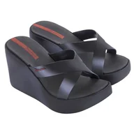 Klapki i japonki damskie - Klapki damskie na koturnie Ipanema 83423 COLORE FEM BLACK 38 - miniaturka - grafika 1