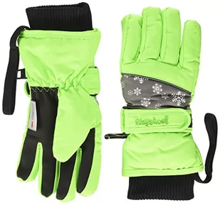 Playshoes Unisex dziecięce rękawiczki zimowe z zapięciem na rzepy, 29 - zielony, 6-8 lat - Rękawiczki - miniaturka - grafika 1