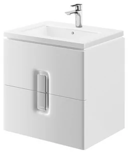 Koło Szafka pod umywalkę TWINS 60cm, biały połysk, 2 szuflady 89492 - Szafki łazienkowe - miniaturka - grafika 1