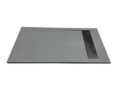 Brodziki prysznicowe - Brodzik prysznicowy prostokątny, gładki, szary, 160 x 90 cm, polski producent / IdealStones - miniaturka - grafika 1