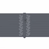 Bramy garażowe - CASANOOV BRAMA aluminiowa dwuskrzydłowa 3.5m ARLBERG 350B160 Szara - miniaturka - grafika 1