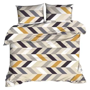 Pościel bawełniana 220x200 z kory POLSKA KORA bez prasowania geometryczny - Pościel Pościel bawełniana 220x200 z kory POLSKA KORA bez prasowania geometryczny - Pościel - miniaturka - grafika 1