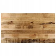 Blaty meblowe i parapety okienne - Blat stołu z naturalną krawędzią, 110x60x3,8 cm, drewno mango - miniaturka - grafika 1