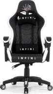 Fotele gamingowe - Fotel Zenga Infini Five czarno-biały - miniaturka - grafika 1