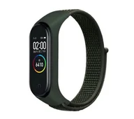 Akcesoria do zegarków - Beline do Mi Band 7/6/5/4/3 NylonLoop Zielony - miniaturka - grafika 1