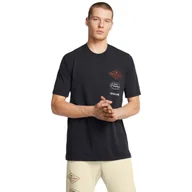 Koszulki sportowe męskie - Męski t-shirt z nadrukiem Under Armour Project Rock Tools Of The Trade Short Sleeve - czarny - UNDER ARMOUR - miniaturka - grafika 1