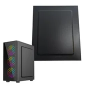 Akcesoria do komputerów stacjonarnych - Gembird Prawy panel boczny do obudowy Fornax 500 czarny blacha - miniaturka - grafika 1