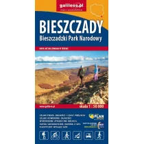 Plan Bieszczady - Bieszczadzki Park Narodowy, mapa papierowa, 1 : 50 000 praca zbiorowa - Atlasy i mapy - miniaturka - grafika 1